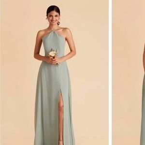 Birdy Grey Sage Halter Bridesmaid Dress